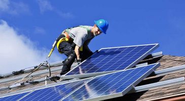 Home solar panel installation process