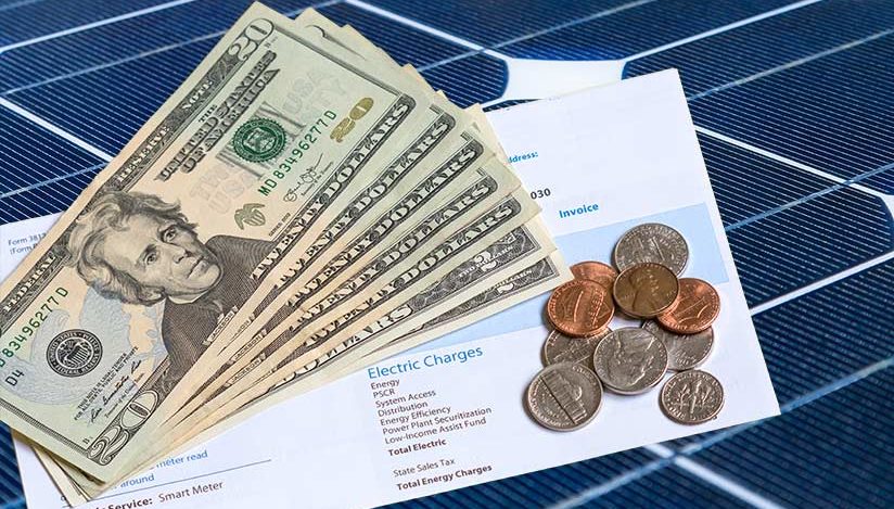 Cost of electricity from solar panels versus utility companies like PG&E and SMUD