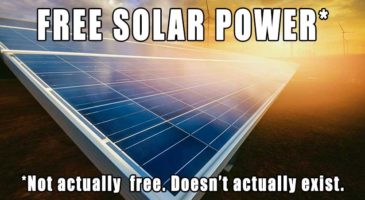 Free Solar Power Doesn't Exist